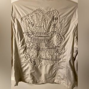 Chico’s Embroidered and Embellished Pagoda Jacket, Size L (12)